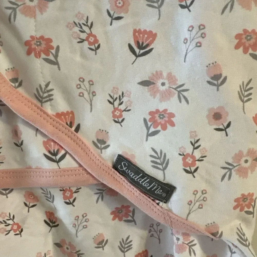 Swaddle Me Original Swaddle Pink White Adjustable Cotton‎ Small Medium
